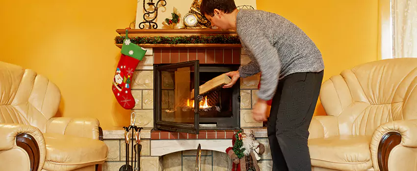 Rusted Metal Fireplace Restoration in Williston, North Dakota